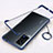 Transparent Crystal Hard Case Back Cover H01 for Vivo X60 Pro 5G Blue