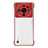 Transparent Crystal Hard Case Back Cover H01 for Xiaomi Mi 12S Ultra 5G Red