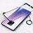 Transparent Crystal Hard Case Back Cover H01 for Xiaomi Redmi 10X Pro 5G Blue