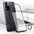 Transparent Crystal Hard Case Back Cover H01 for Xiaomi Redmi Note 11 Pro+ Plus 5G Black