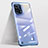 Transparent Crystal Hard Case Back Cover H02 for Oppo Find X5 5G Blue