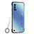 Transparent Crystal Hard Case Back Cover H02 for Oppo Reno4 5G Black