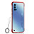 Transparent Crystal Hard Case Back Cover H02 for Oppo Reno4 5G Red