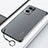 Transparent Crystal Hard Case Back Cover H02 for Oppo Reno7 Pro 5G Black