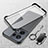 Transparent Crystal Hard Case Back Cover H02 for Oppo Reno8 Pro 5G Black