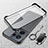 Transparent Crystal Hard Case Back Cover H02 for Oppo Reno9 5G Black