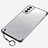 Transparent Crystal Hard Case Back Cover H02 for Samsung Galaxy S21 FE 5G Black