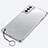 Transparent Crystal Hard Case Back Cover H02 for Samsung Galaxy S22 Plus 5G Silver