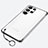 Transparent Crystal Hard Case Back Cover H02 for Samsung Galaxy S23 Ultra 5G Black
