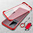 Transparent Crystal Hard Case Back Cover H02 for Vivo iQOO 8 5G Red