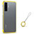 Transparent Crystal Hard Case Back Cover H02 for Vivo X50 5G Yellow