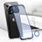 Transparent Crystal Hard Case Back Cover H03 for Apple iPhone 13 Blue