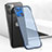 Transparent Crystal Hard Case Back Cover H05 for Apple iPhone 13 Blue