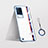 Transparent Crystal Hard Case Back Cover H05 for Vivo iQOO 8 5G Blue
