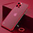 Transparent Crystal Hard Case Back Cover H06 for Apple iPhone 13 Pro Max Red