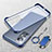 Transparent Crystal Hard Case Back Cover H06 for Xiaomi Mi 12 5G Blue