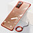 Transparent Crystal Hard Case Back Cover JS1 for Samsung Galaxy Note 20 5G Red