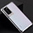 Transparent Crystal Hard Case Back Cover N01 for Huawei P40 Silver