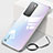 Transparent Crystal Hard Case Back Cover N02 for Huawei P40 Silver