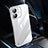 Transparent Crystal Hard Case Back Cover QC1 for Apple iPhone 12 Mini Silver