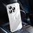 Transparent Crystal Hard Case Back Cover QC1 for Apple iPhone 13 Pro Silver