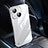 Transparent Crystal Hard Case Back Cover QC1 for Apple iPhone 13 Silver
