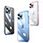 Transparent Crystal Hard Case Back Cover QC2 for Apple iPhone 13