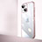 Transparent Crystal Hard Case Back Cover QC2 for Apple iPhone 13 Rose Gold