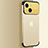 Transparent Crystal Hard Case Back Cover QC3 for Apple iPhone 13 Gold