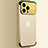 Transparent Crystal Hard Case Back Cover QC3 for Apple iPhone 13 Pro Gold