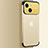Transparent Crystal Hard Case Back Cover QC3 for Apple iPhone 14 Plus Gold