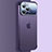 Transparent Crystal Hard Case Back Cover QC4 for Apple iPhone 13 Pro Max Purple