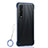 Transparent Crystal Hard Case Back Cover S01 for Oppo Find X2 Pro Blue