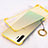 Transparent Crystal Hard Case Back Cover S01 for Samsung Galaxy Note 10 Plus 5G Yellow