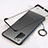 Transparent Crystal Hard Case Back Cover S01 for Samsung Galaxy Note 20 5G Black