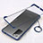 Transparent Crystal Hard Case Back Cover S01 for Samsung Galaxy Note 20 5G Blue