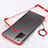 Transparent Crystal Hard Case Back Cover S01 for Samsung Galaxy Note 20 5G Red
