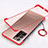 Transparent Crystal Hard Case Back Cover S01 for Samsung Galaxy Note 20 Ultra 5G Red