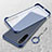 Transparent Crystal Hard Case Back Cover S01 for Xiaomi Redmi Note 8 (2021) Blue