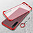 Transparent Crystal Hard Case Back Cover S01 for Xiaomi Redmi Note 8T Red
