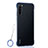 Transparent Crystal Hard Case Back Cover S02 for Xiaomi Redmi Note 8 (2021) Blue