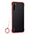 Transparent Crystal Hard Case Back Cover S02 for Xiaomi Redmi Note 8T Red