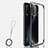 Transparent Crystal Hard Case Back Cover S03 for Huawei Nova 5i Black