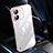 Transparent Crystal Hard Case Back Cover with Mag-Safe Magnetic QC1 for Apple iPhone 12 Rose Gold