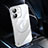 Transparent Crystal Hard Case Back Cover with Mag-Safe Magnetic QC1 for Apple iPhone 12 Silver