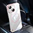 Transparent Crystal Hard Case Back Cover with Mag-Safe Magnetic QC1 for Apple iPhone 14 Rose Gold