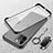 Transparent Crystal Hard Case Back Cover with Magnetic Finger Ring Stand for Apple iPhone 13 Pro