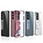 Transparent Crystal Hard Case Back Cover with Stand AC1 for Samsung Galaxy S23 5G