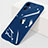 Transparent Crystal Hard Case Back Cover WT1 for Apple iPhone 12 Blue