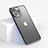 Transparent Crystal Hard Case Back Cover WT1 for Apple iPhone 12 Pro Black